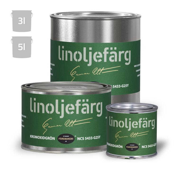 Kromoxidgrön linoljefärg Ottossons