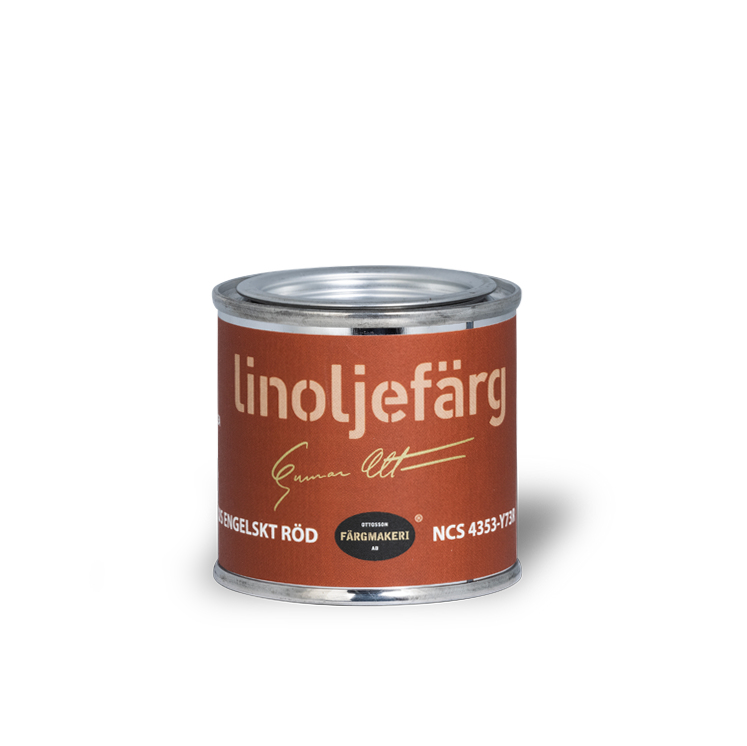 Englische rote Leinölfarbe
