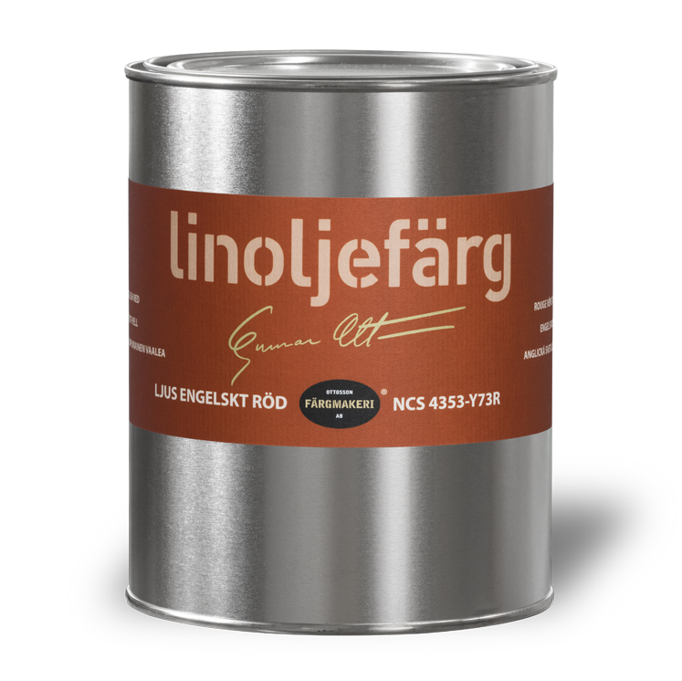 Englische rote Leinölfarbe