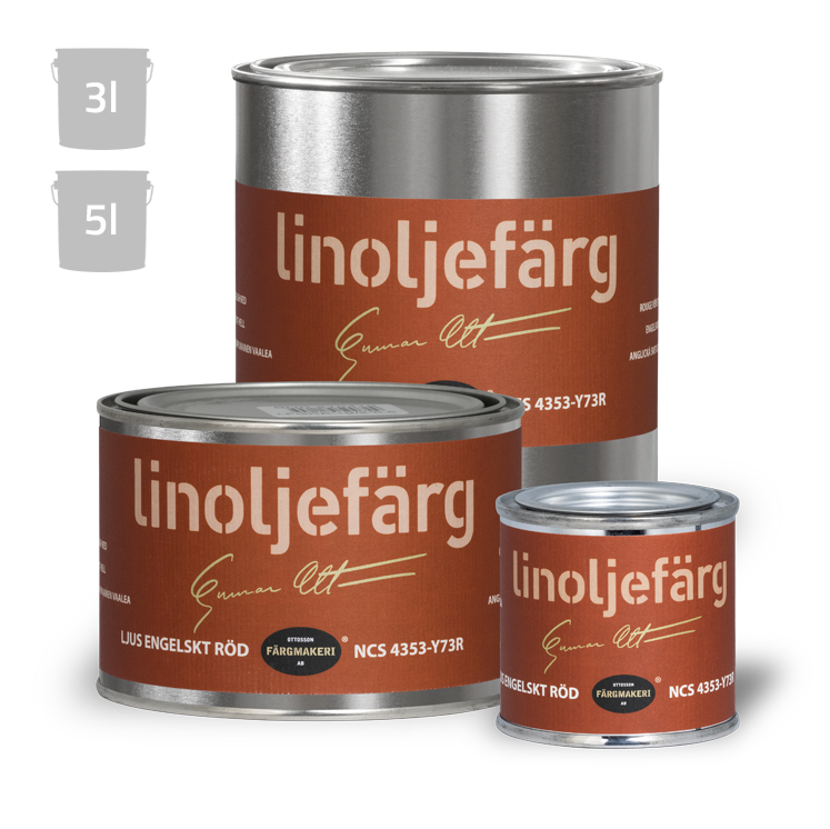 Englische rote Leinölfarbe