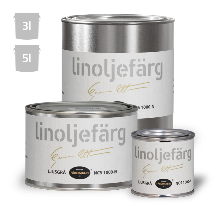 Ljusgrå Linoljefärg Ottossons