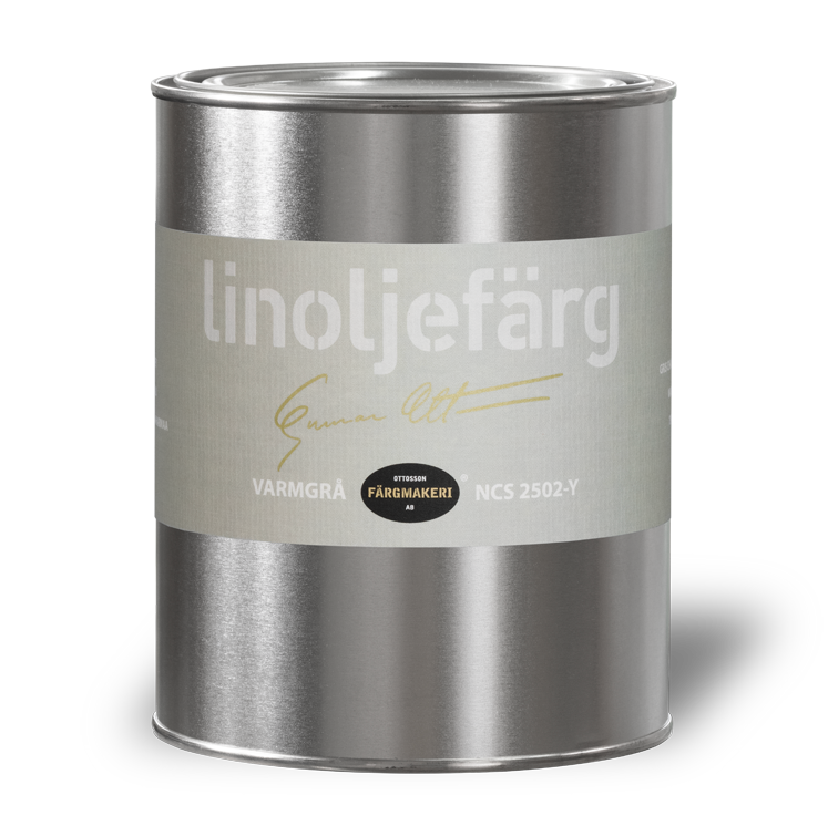Warmgraue Leinölfarbe Ottossons