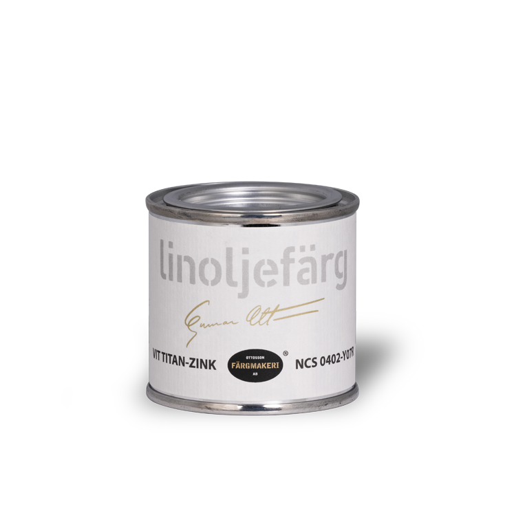 Weiße Titan-Zink-Leinölfarbe Ottossons