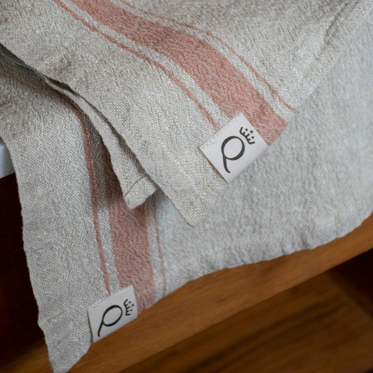 Køkkenhåndklæde Heard natur/okker 40x65 cm