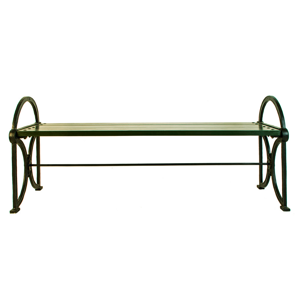 Trädgårdsbänk Movitz gjutjärn vagnsgrön