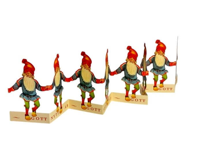 Papierlinie Weihnachtsmann Frohe Weihnachten