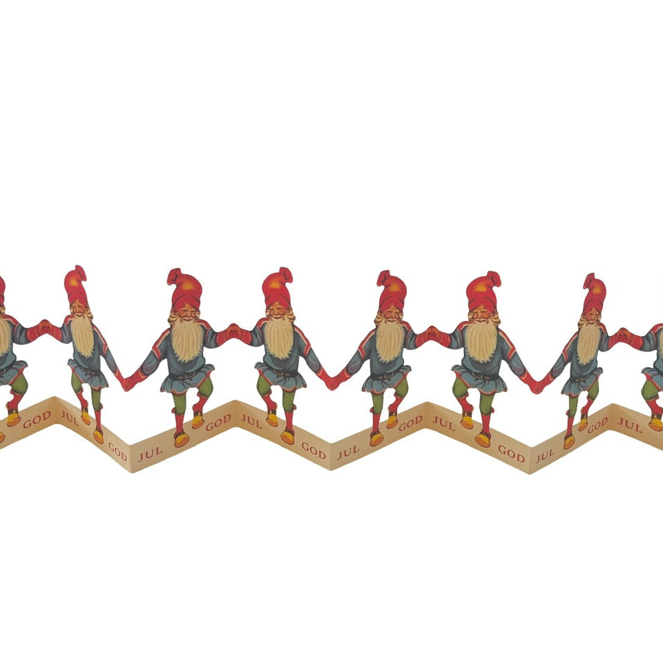 Papierlinie Weihnachtsmann Frohe Weihnachten