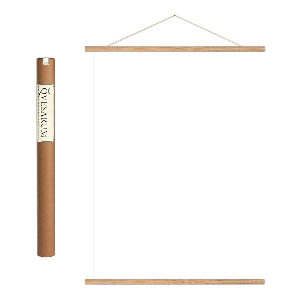 Vintage poster upphängning i teak
