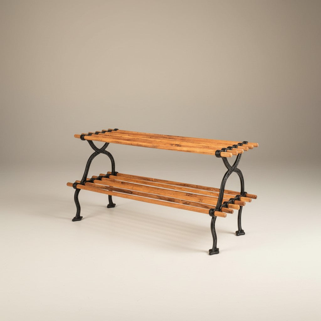 Skohylla Sekelskifte i trä & gjutjärn