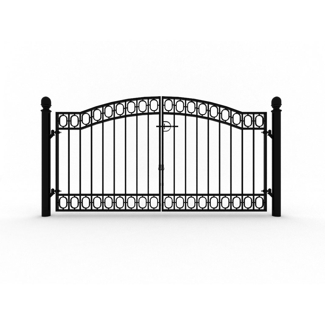 Sofiero smidesgrind dubbel med stolpar (lagervara)