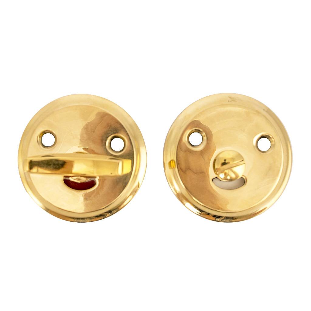 Toalettlås olackerad mässing