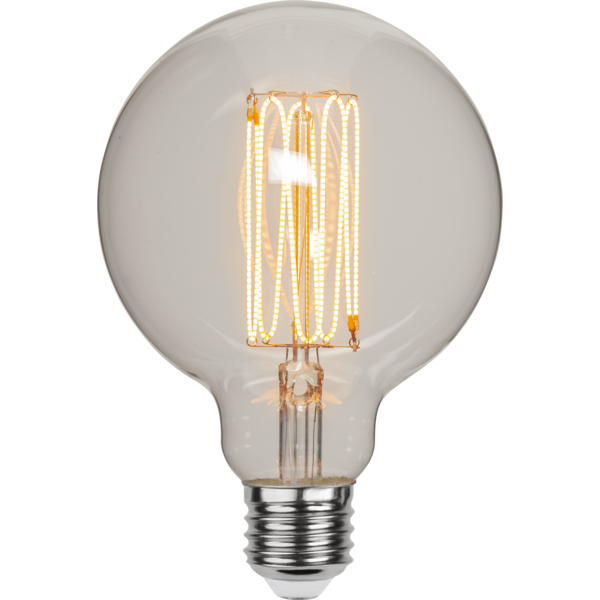 LED-lampa E27 G95 DecoLED Grace clear