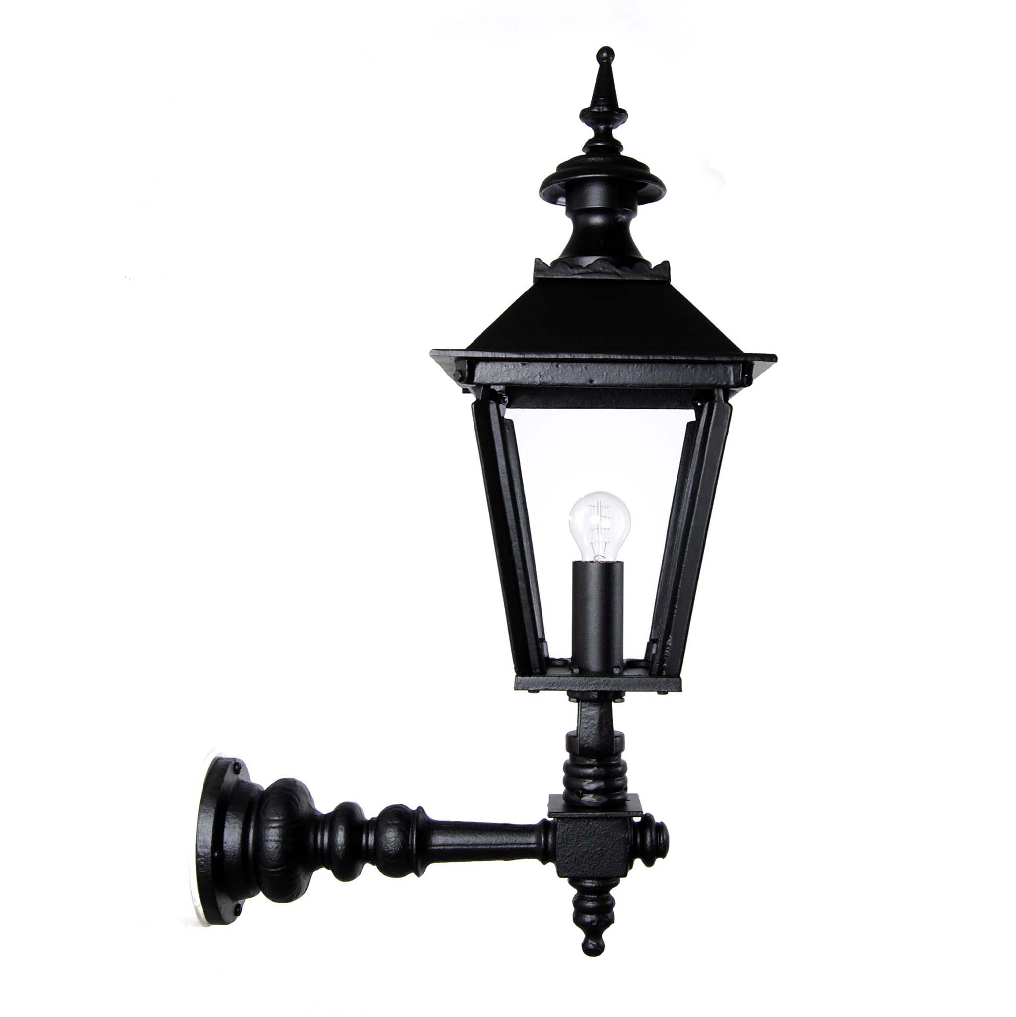 Lykthus 4-kantigt mellan med rakt fäste Kulturbelysning