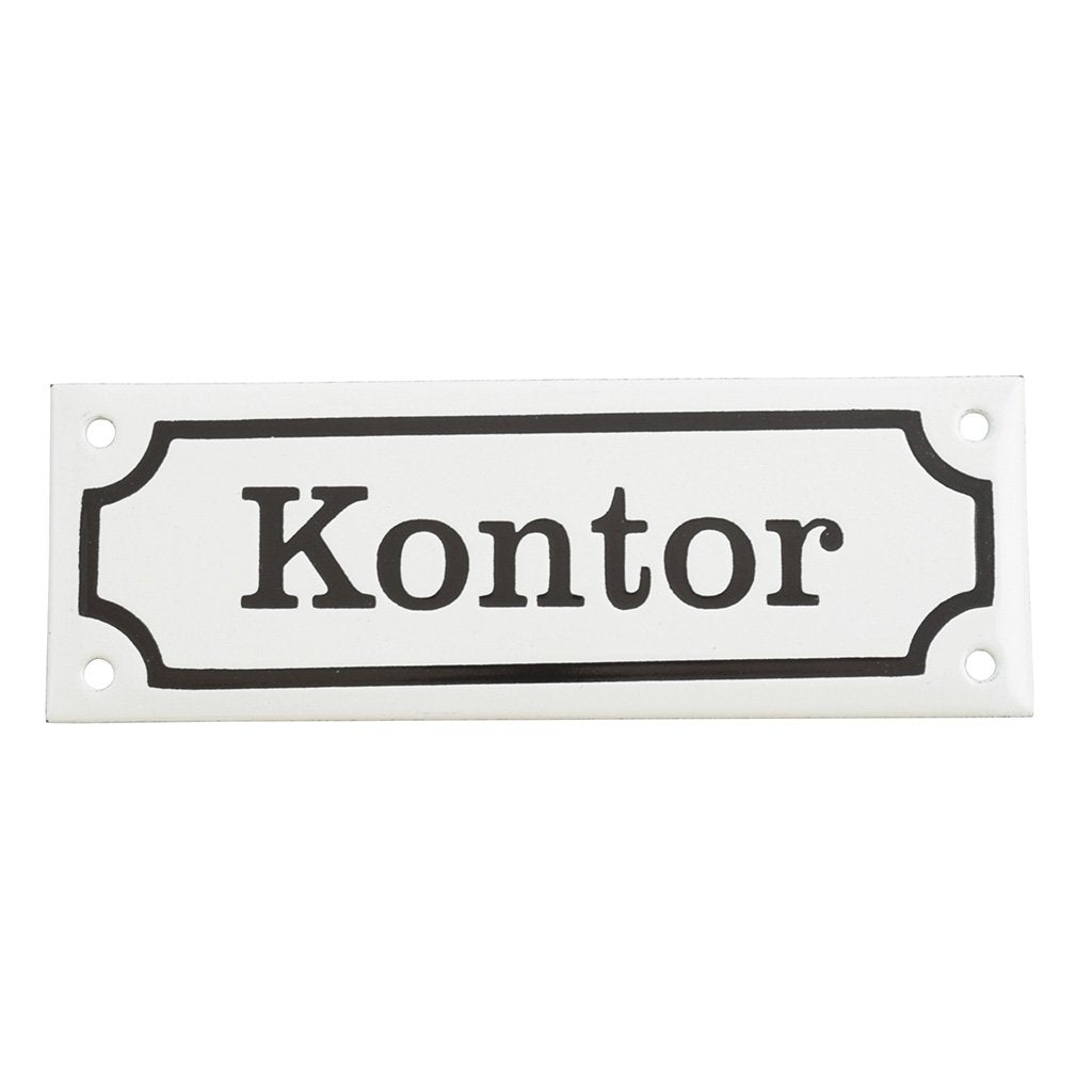 Emaljskylt Kontor