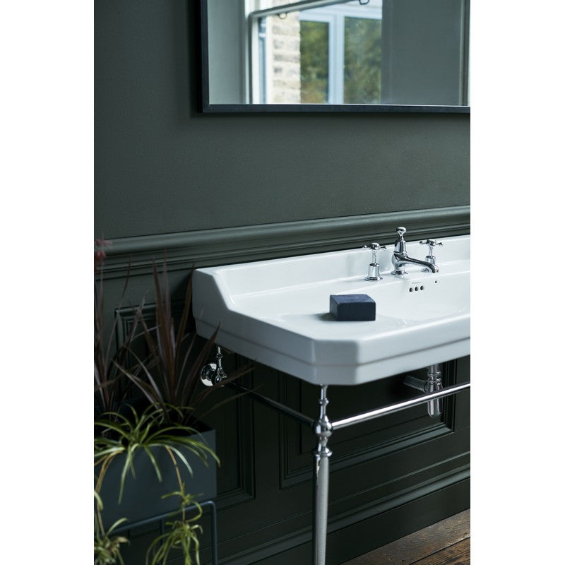 Waschbecken mit Chromständer 120 cm Burlington Edwardian