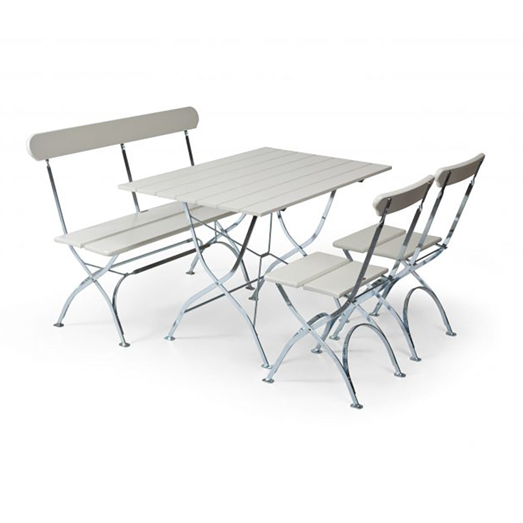 Grythyttan Biergartenbank weiß