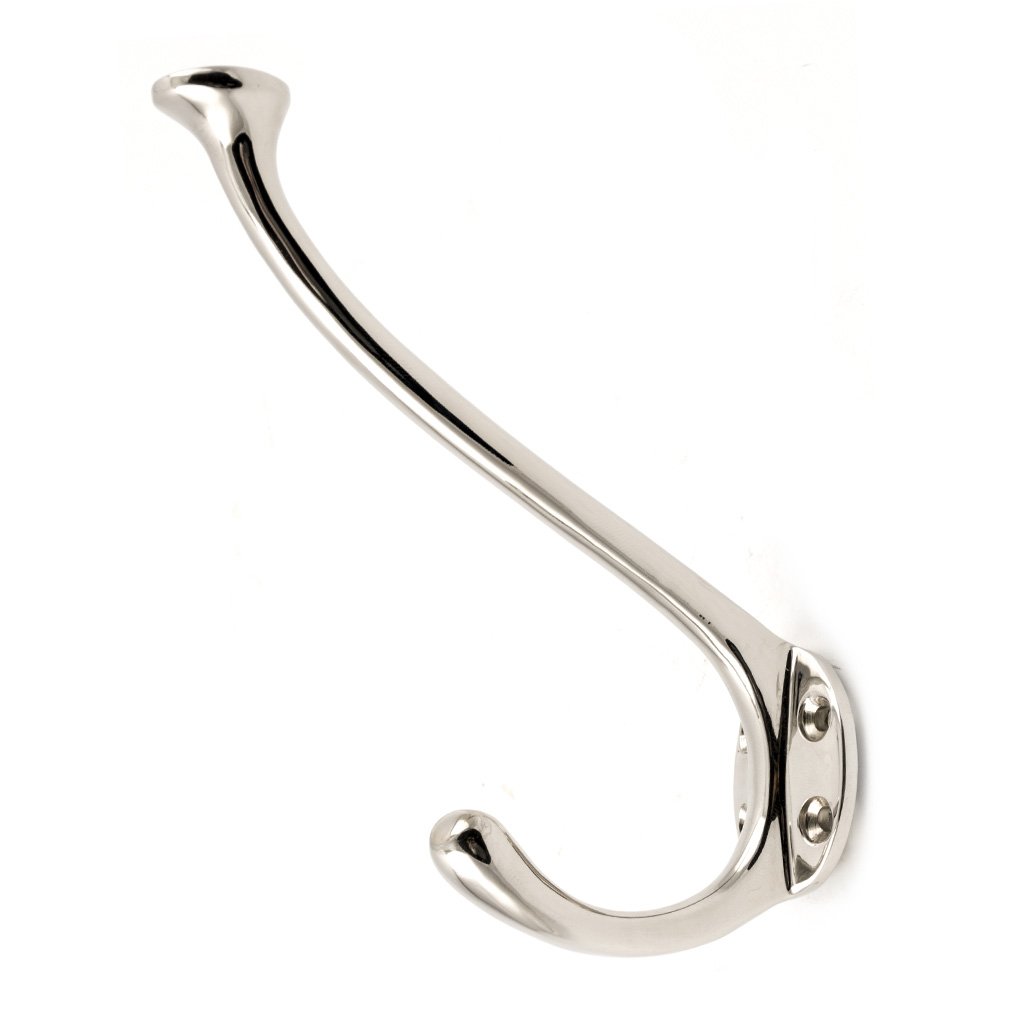 Mantelhaken vernickeltes Messing