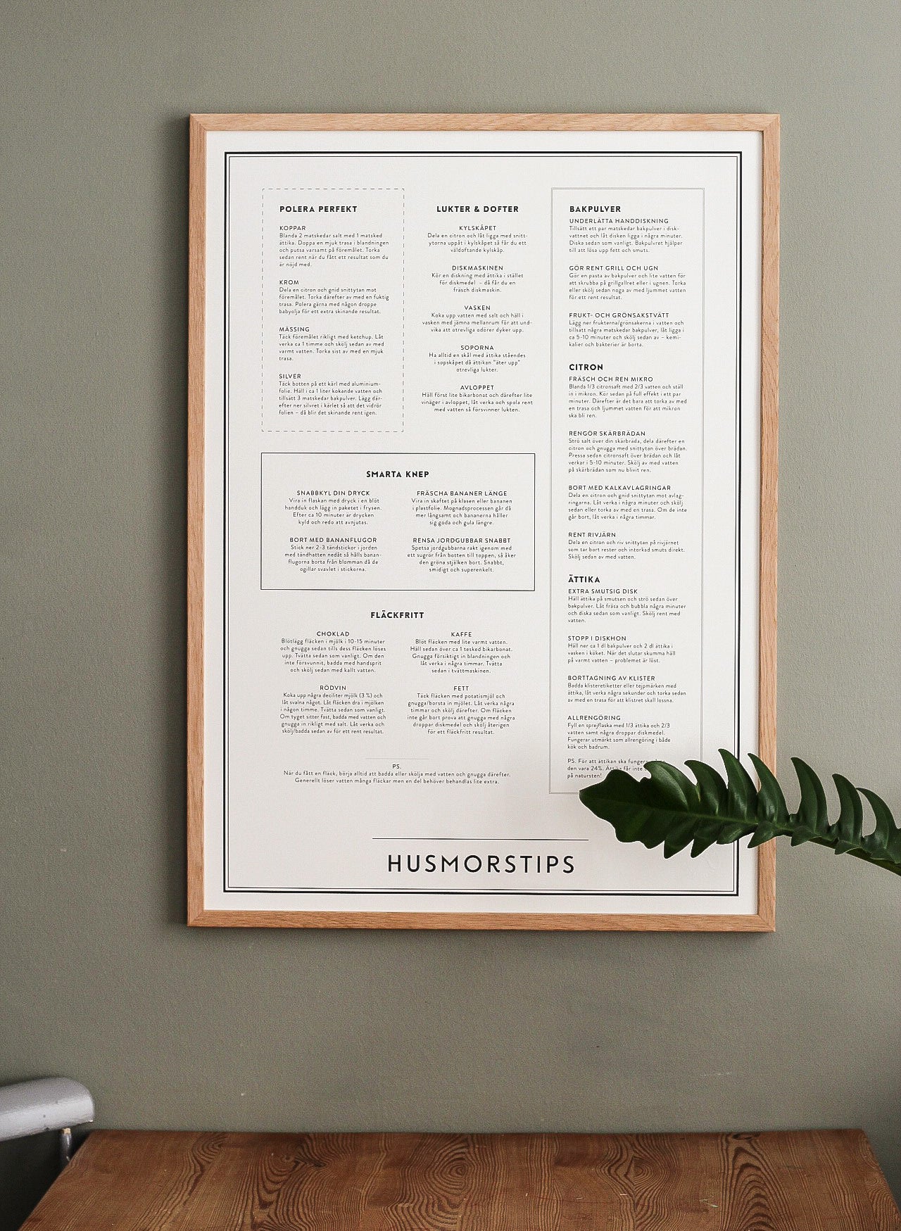 Køkkentavle Husmodertips Videnstavle