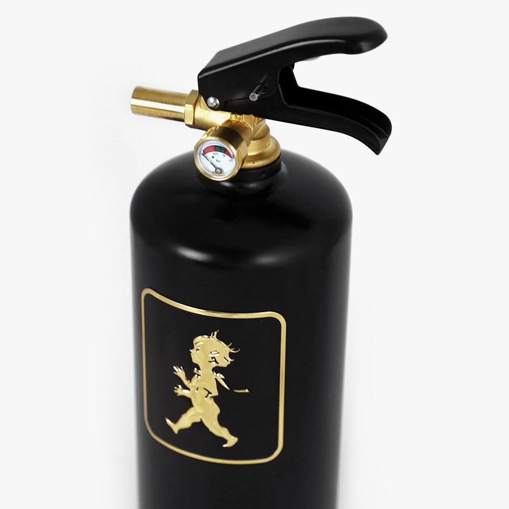Solstickan Feuerlöscher schwarz/gold 2kg