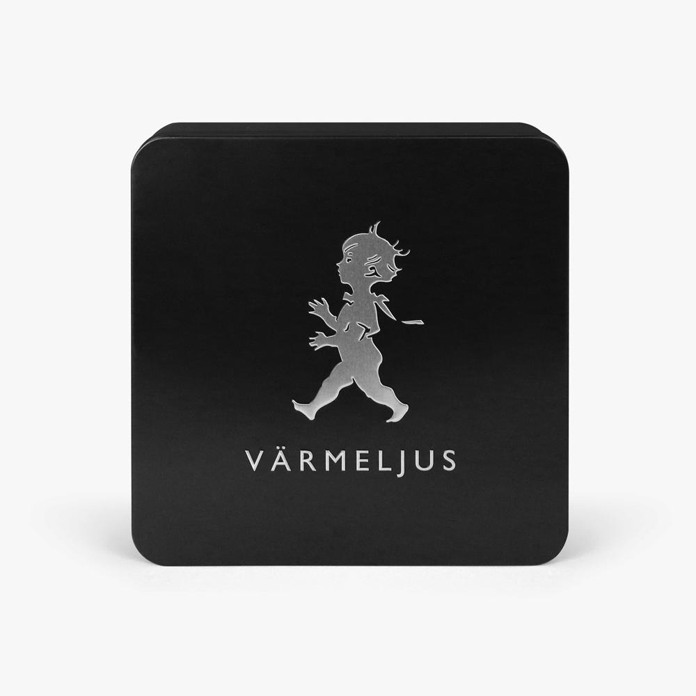 Solstickan värmeljuslåda svart