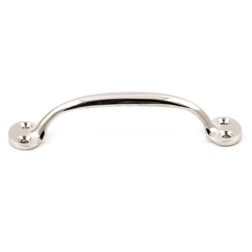 Ziehgriff, groß aus vernickeltem Messing