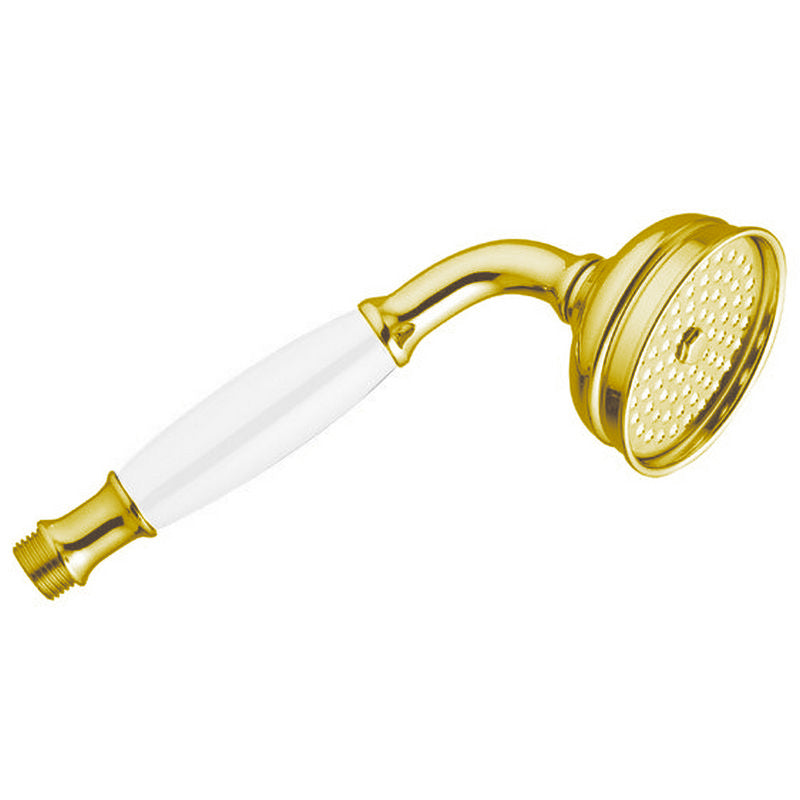 Duschhandtag Classic mässing/vitt