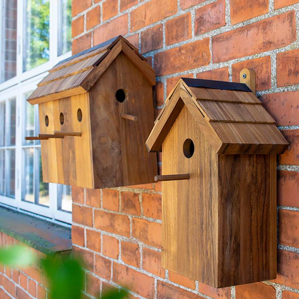Fågelholk i trä Getterön teak