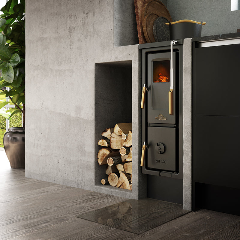 Vedspis JD 320 miljöbild