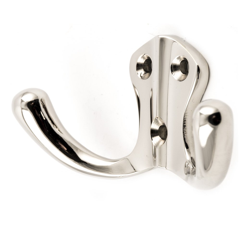 Doppelter Ankerhaken vernickeltes Messing