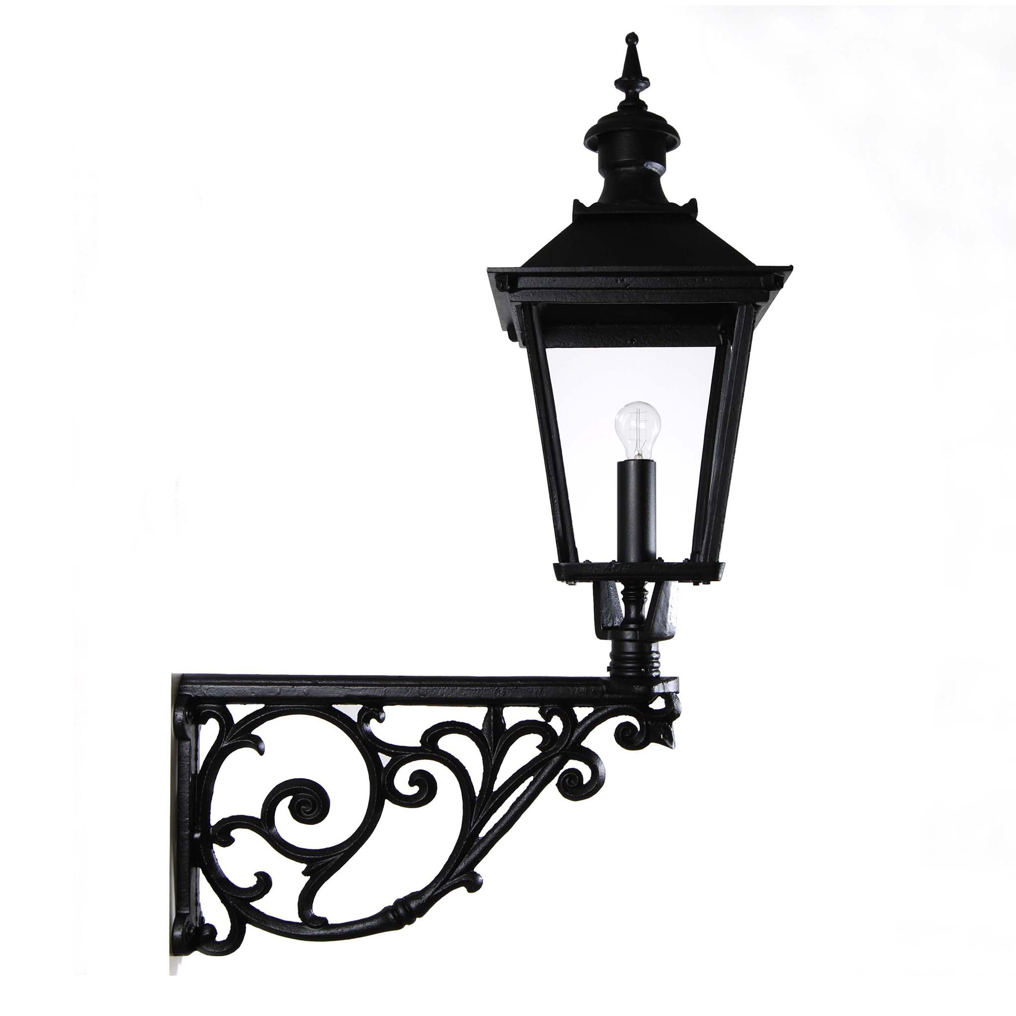 Lykthus 4-kantigt stort ornamenterat Kulturbelysning