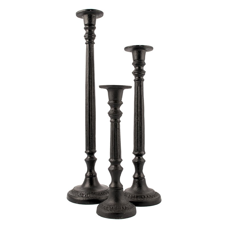 Ljusstake gjutjärn mellan