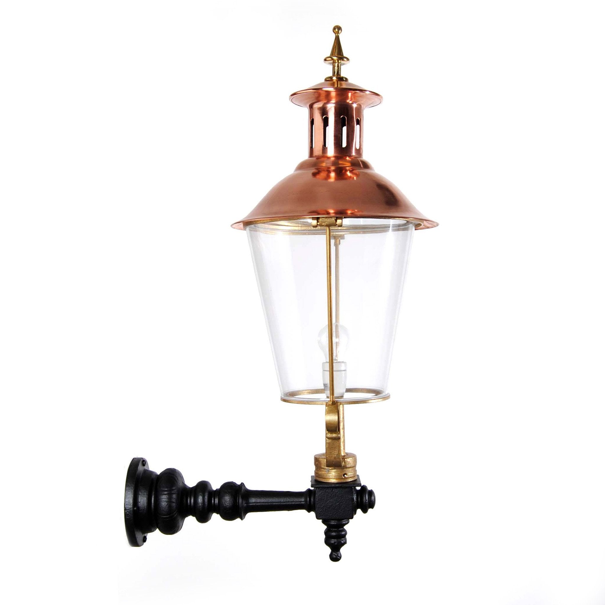 Kupfer-Laterne groß gerade