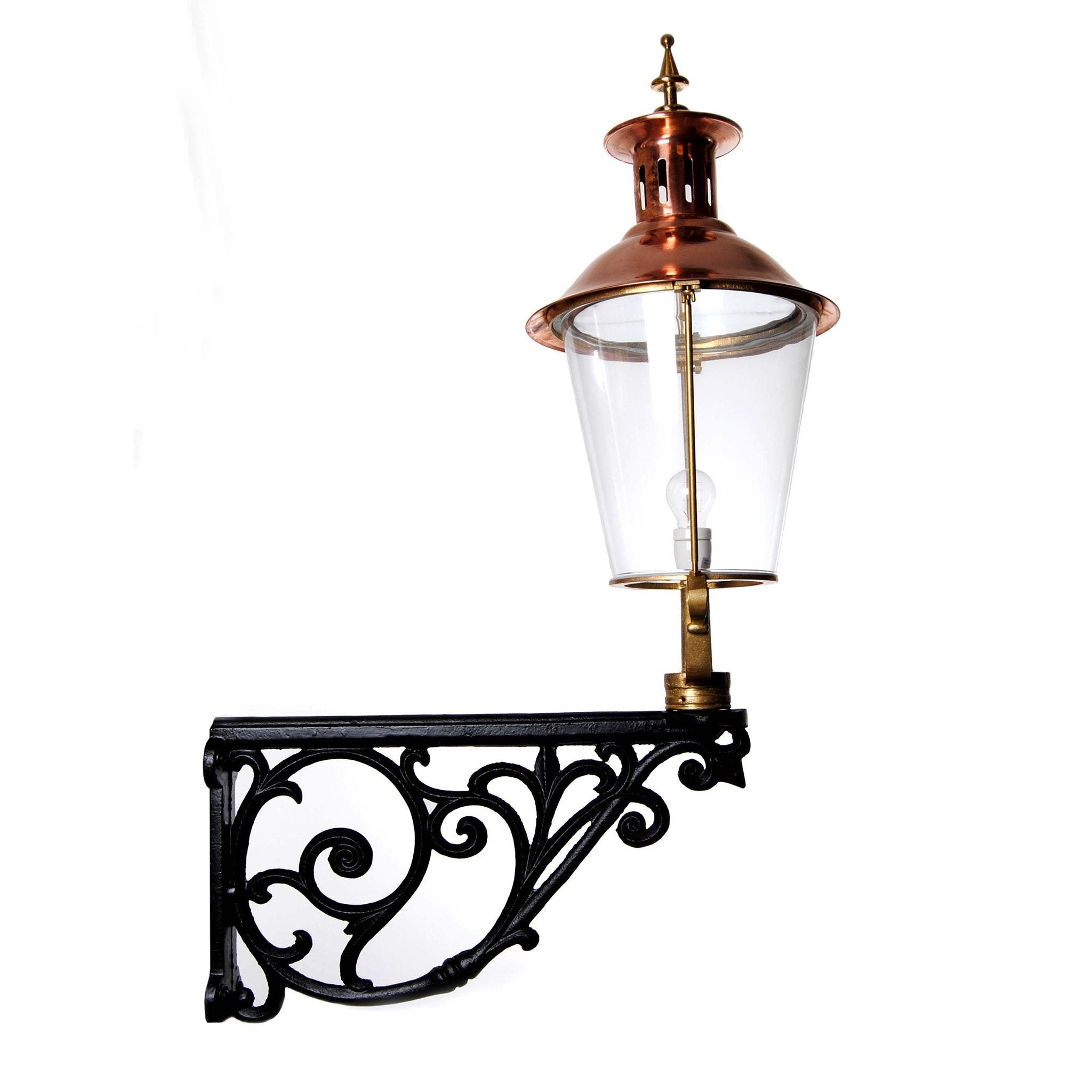 Lykthus koppar stort ornament Kulturbelysning