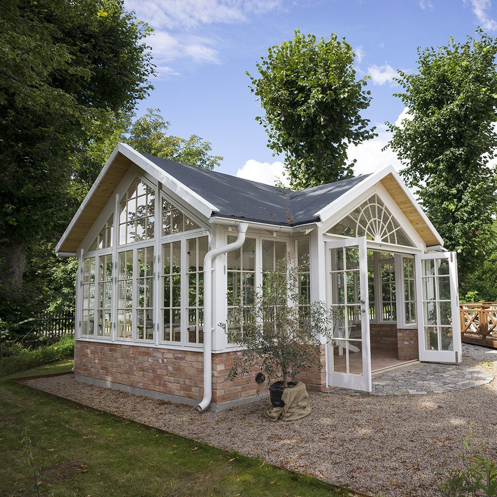 Tegelsten handslagen röd hel pall