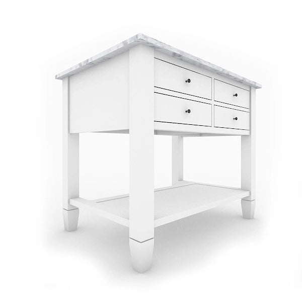 Köksö med marmorskiva Siri