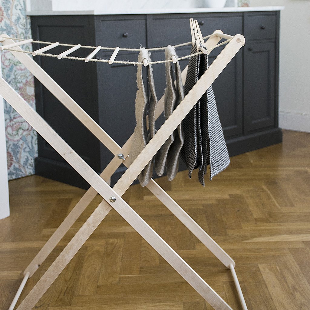 Wäscheständer aus Holz