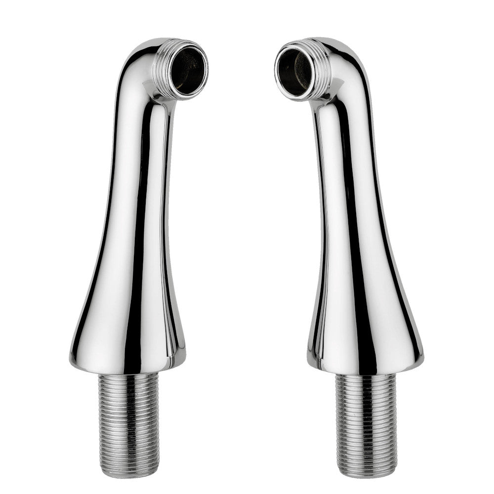 Ståndarrör för sargmontering av badkarsblandare krom