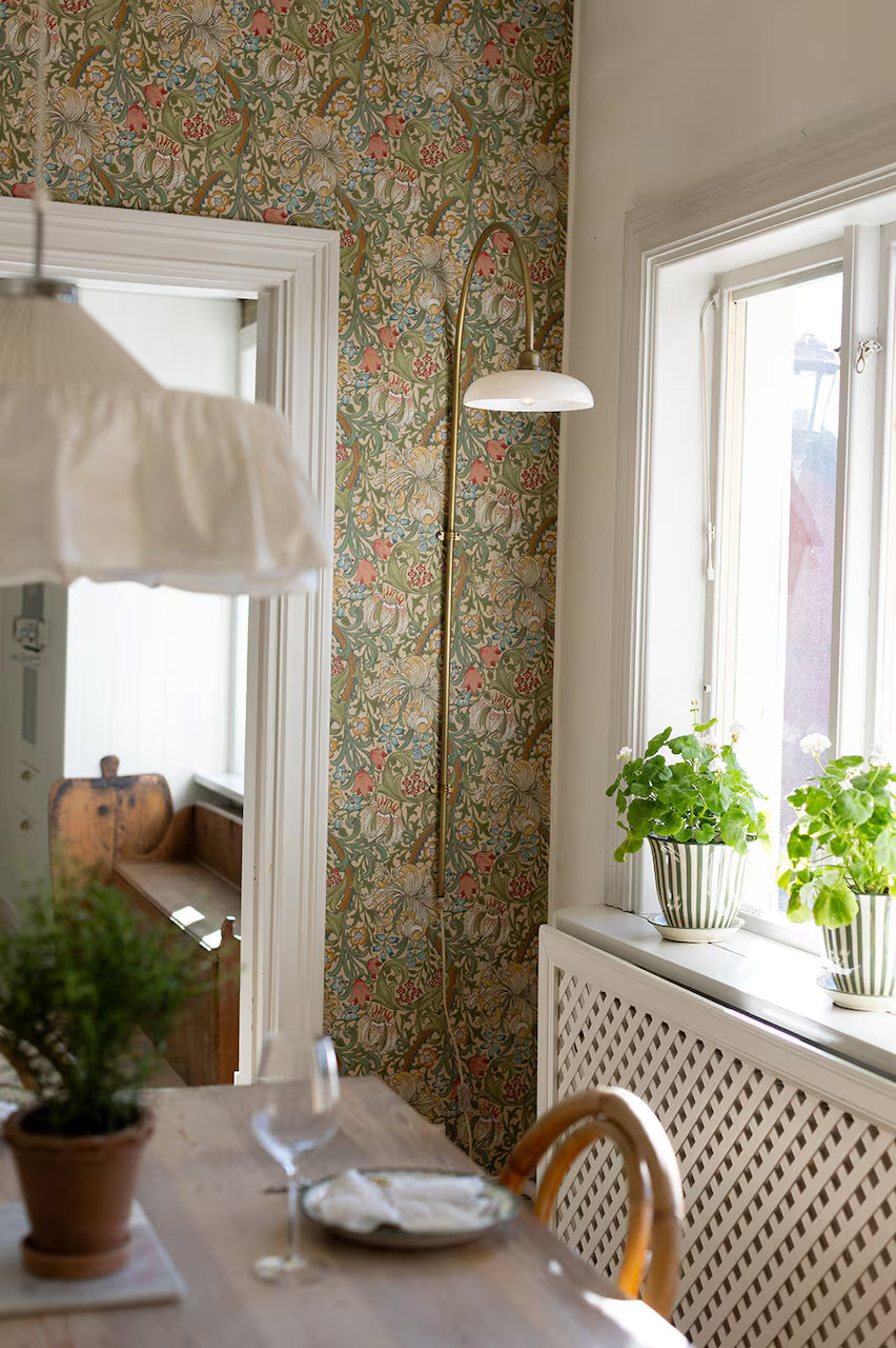 Vägglampa Sofia Antik Mässing/Vit