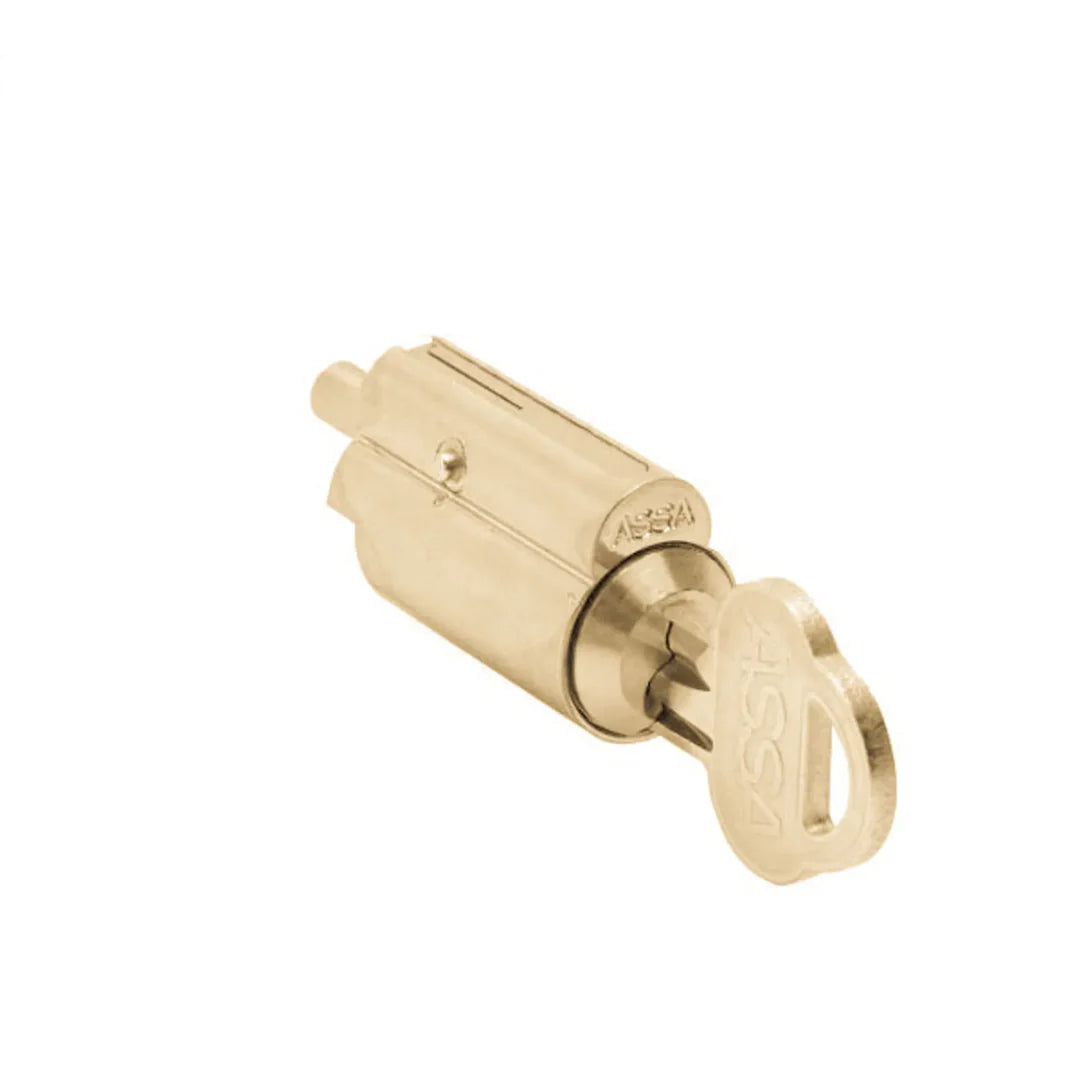 Låsbart spanjoletthandtag mässing höger Björkö