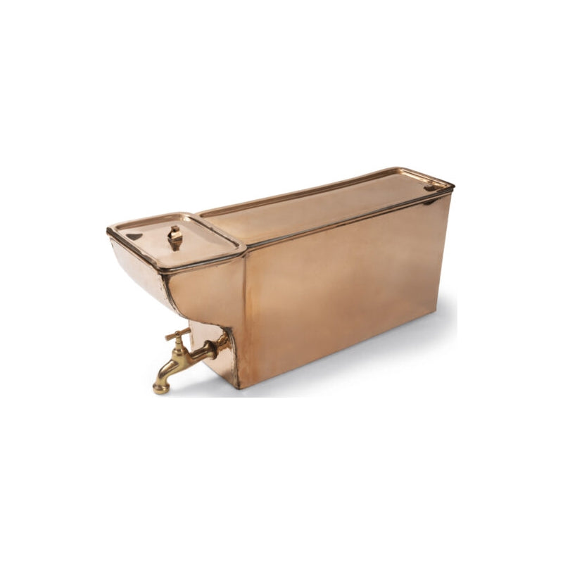 Vattencistern i koppar till vedspis Westbo HVA 26