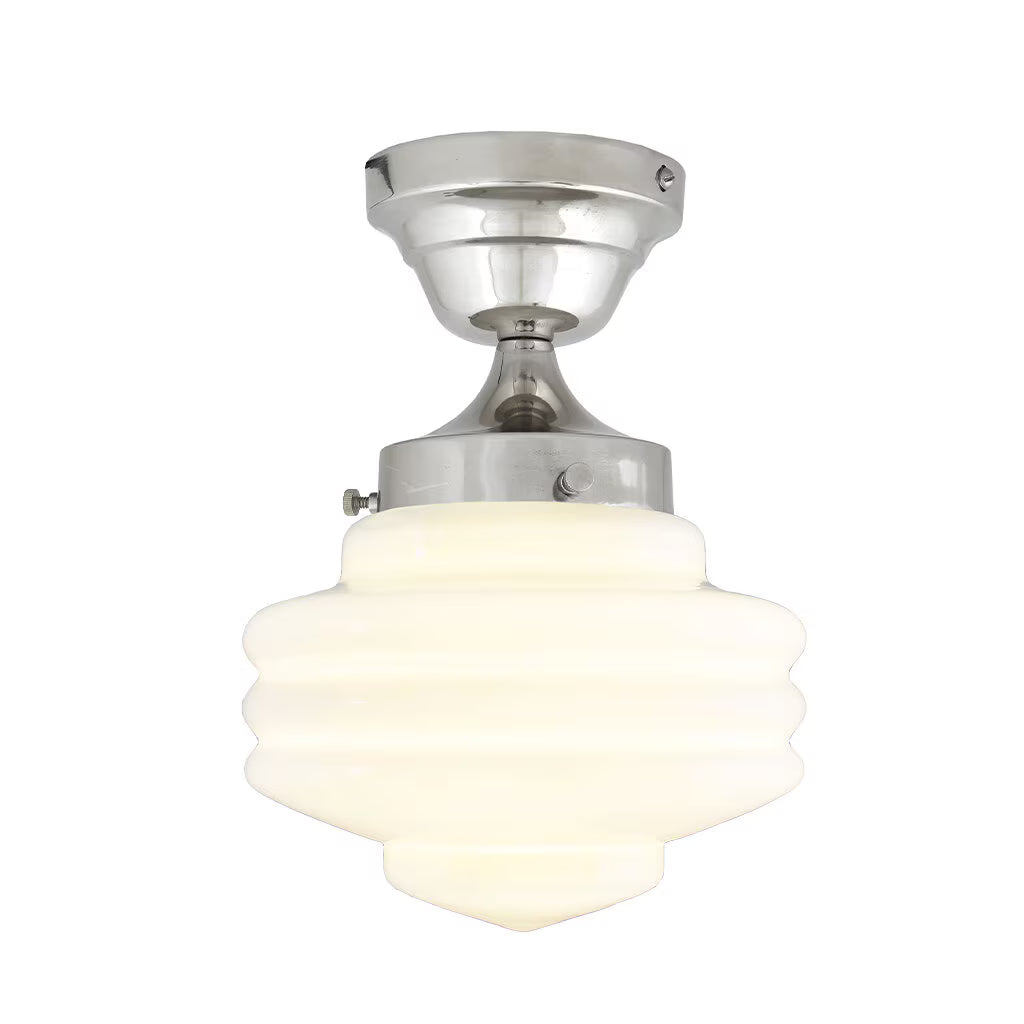 Taklampa Valter Nickel/Opal Vit