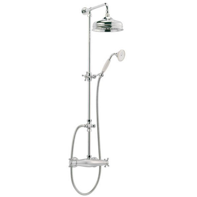 Duschset Victorian 390 Krom Med Termostat Och Förlängningsrör