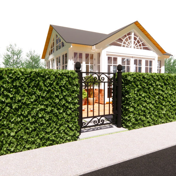 Gottåsa måttanpassad smidesgrind enkel med stolpar