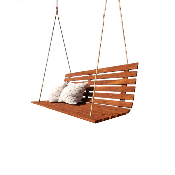 Hängande soffa i teak