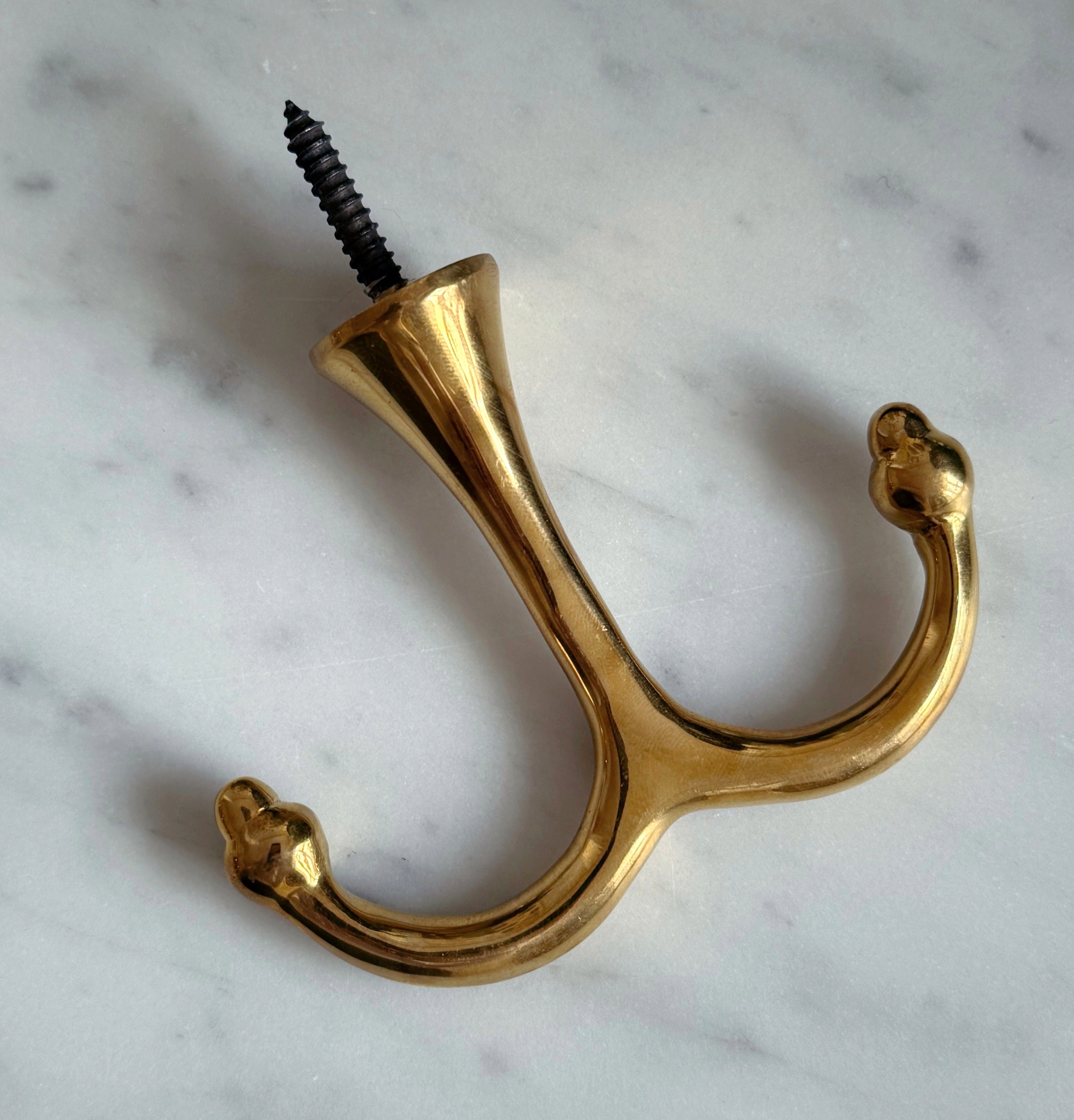 Ankarkrok i obehandlad mässing