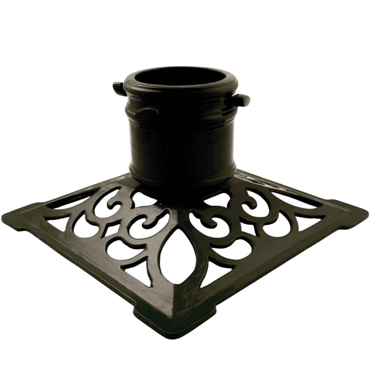 Julgransfot Eva svart aluminium