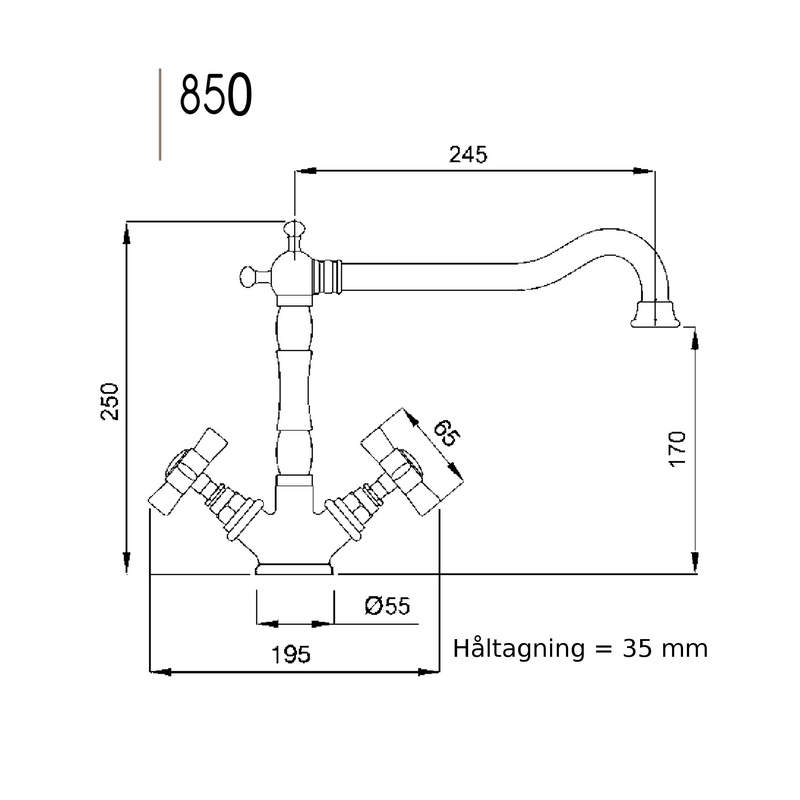 Köksblandare Princeton 851