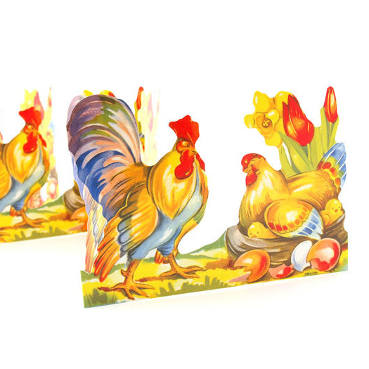 Pappersrad tupp och höna