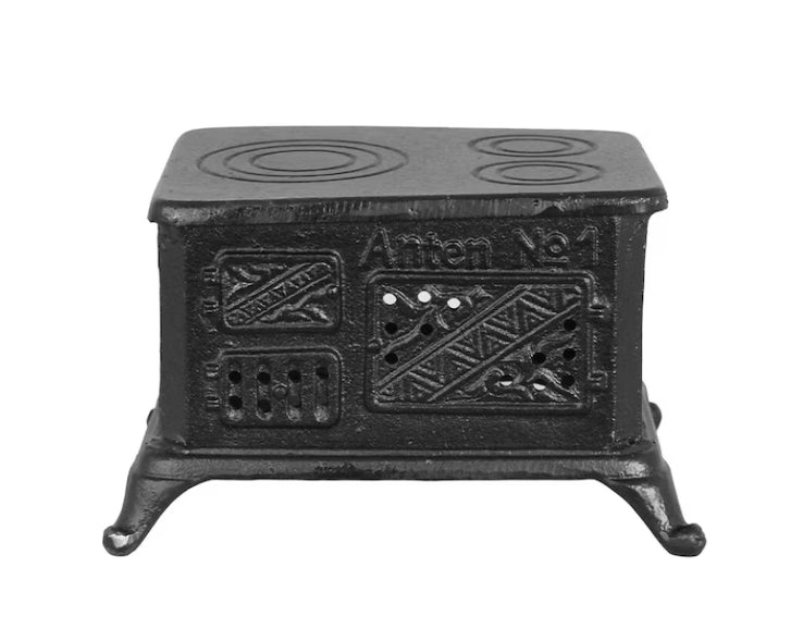 Liten Köksspis för Värmeljus Svart