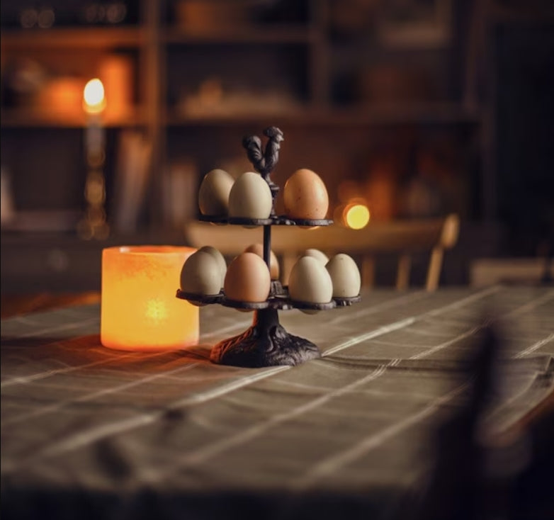 Ägghållare Järn Tupp